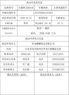 关于我的机动车信息的信息