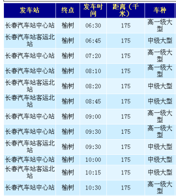 长春到卢家客车（长春到卢家客车时刻表）