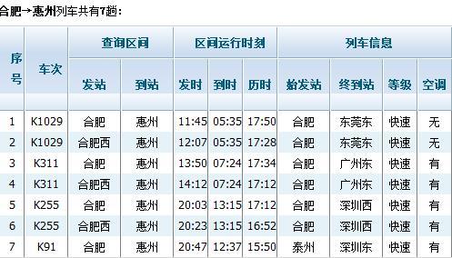 合肥到惠州客车（合肥到惠州客车多少钱）